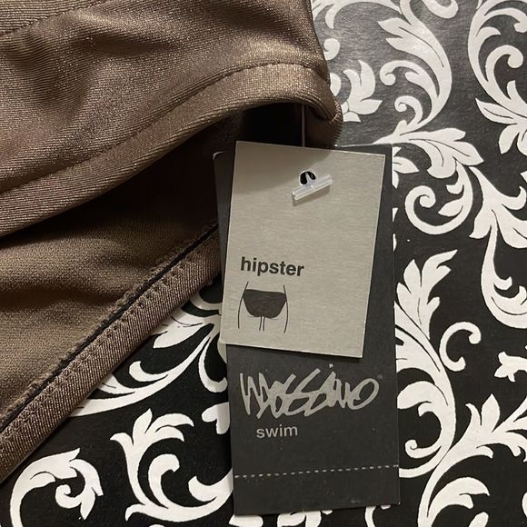 Mossimo Women’s Cinch Back Hipster Bikini Bottom. Hot Chocolate XL - Picture 6 of 8